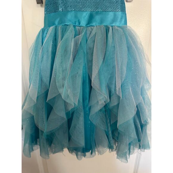 Disney Toddler Girl Multiple Layered & Sequence Girl Dress Size 4 - Picture 7 of 9